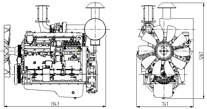 上柴發(fā)電機(jī)結(jié)構(gòu)圖