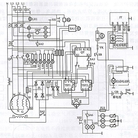 發(fā)電機(jī)控制箱電路圖