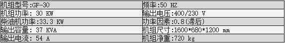 30kw濰柴柴油發(fā)電機組